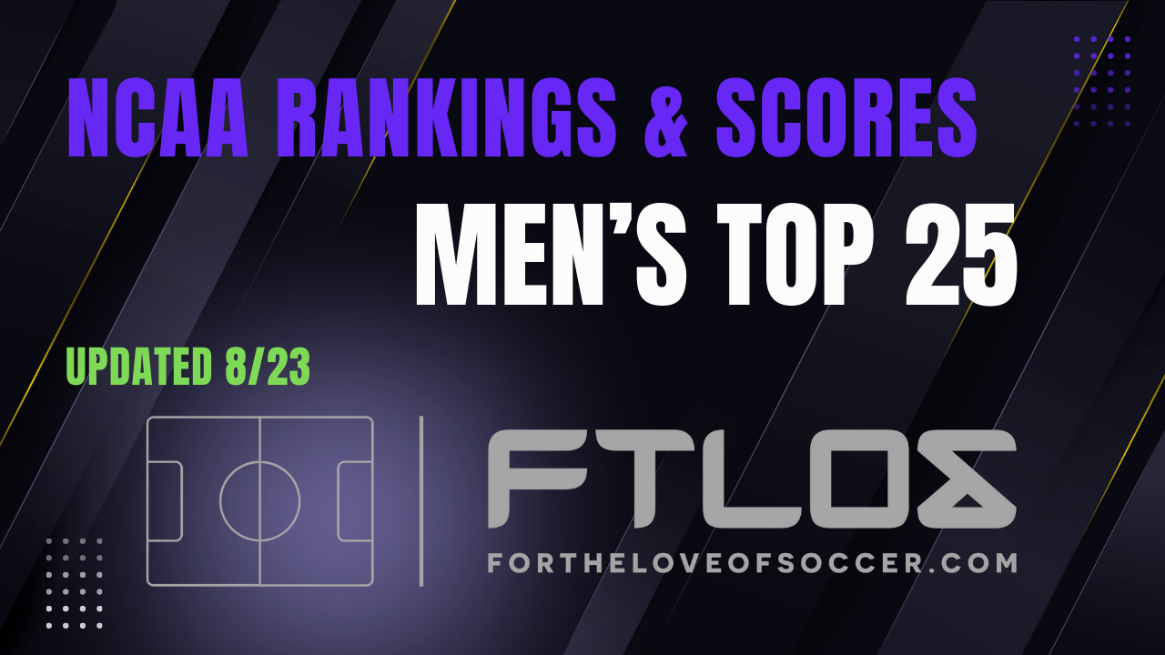 FTLOS U | Men's Top 25 Rankings & Scores (updated 8/23)