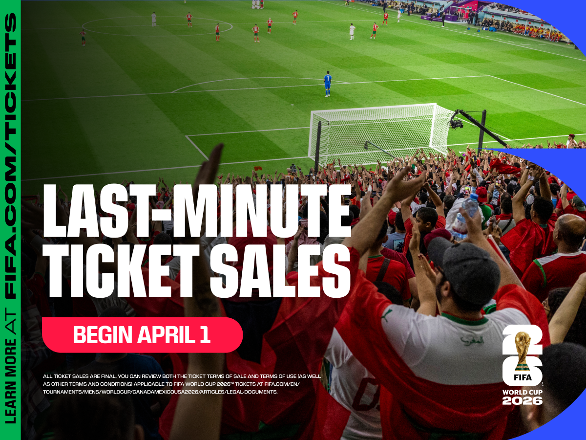 Final Ticket Drop Incoming: World Cup 2026 Last-Minute Sales Begin April 1